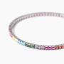Bracciale tennis con zirconi multicolor