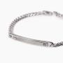 Bracciale uomo con piastra centrale