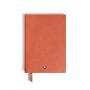 Blocco note medio, pelle cayenna, bordeaux, pagine a righe