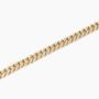 Bracciale placcato oro con catena groumette