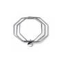 Bracciale argentato 3 bangle