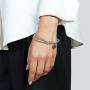 Bracciale argentato 3 bangle