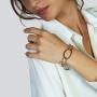 Bracciale catena ovale