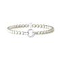  Bracciale in acciaio con perle conchiglia Mamanonmama