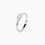 Anello trilogy con diamanti lab-grown 0,06 carati