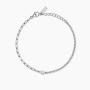Bracciale con doppia catena e diamante lab-grown
