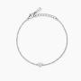 Bracciale con cuore e diamante lab-grown