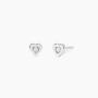 Orecchini a cuore con diamanti lab-grown