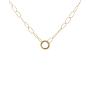 Collana Lunga Base Maglie ovali anello cerchio