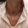 Collana con ciondolo in argento con l’iniziale G