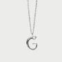 Collana con ciondolo in argento con l’iniziale G
