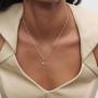 Collana con ciondolo in argento con l’iniziale L