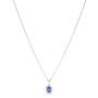 Collana Rolò con Zaffiro Ovale e Brillanti