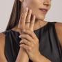 Anello aperto da donna in argento