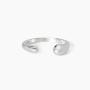 Anello aperto da donna in argento