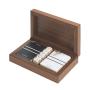 Porta dadi e carte da gioco royal golf tabacco