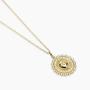 Girocollo in argento dorato con ciondolo Sacro Cuore