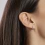 Orecchini a cerchio con diamanti lab-grown 0,027 carati