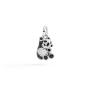 Ciondolo Panda In Argento & Diamanti