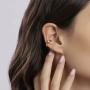 Ear cuff a cerchietto in argento dorato
