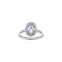 Anello Oro Bianco Diamanti e Tanzanite