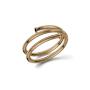 Bracciale Tubogas tre giri dorato