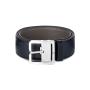 Cintura Reversibile In Pelle Nera / Grigia Da 40 mm