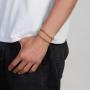 Bracciale catena spiga dorata