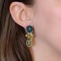 Orecchini Prism Set,Small Stud  Earring, Moss