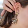 Orecchini Drops of Gold Set,Beaded, Dolce