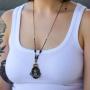 Collana Obsidian Night Set,Elegant Pendant ,Ember 