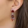 Orecchini Crimson Fire Set,Delicate, Feu 