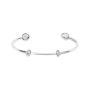 Bracciale rigido cuff pepita con stopper base